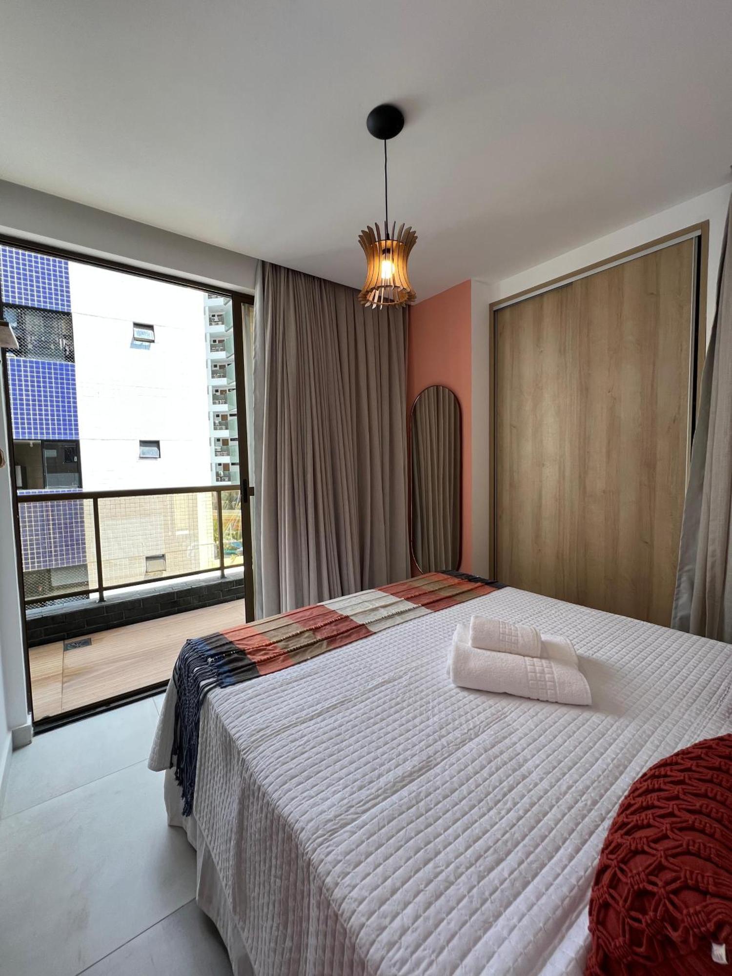 Apartamento Charmoso Flat Com Varandao Em Tambau